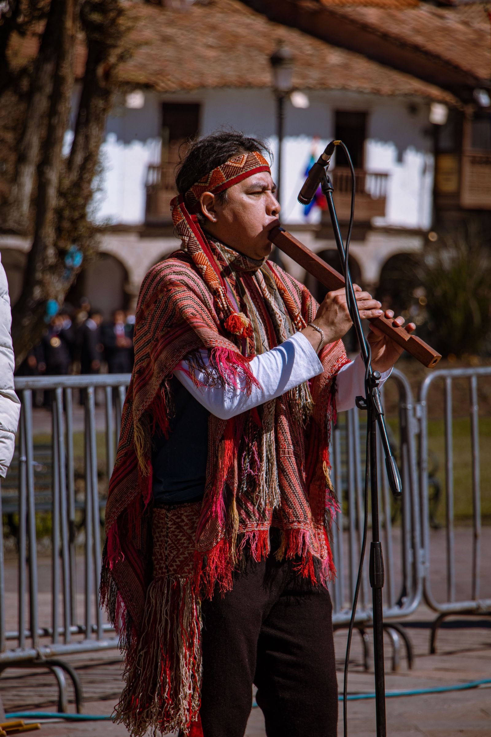 Stock photo: Flutes and panpipes in the open air